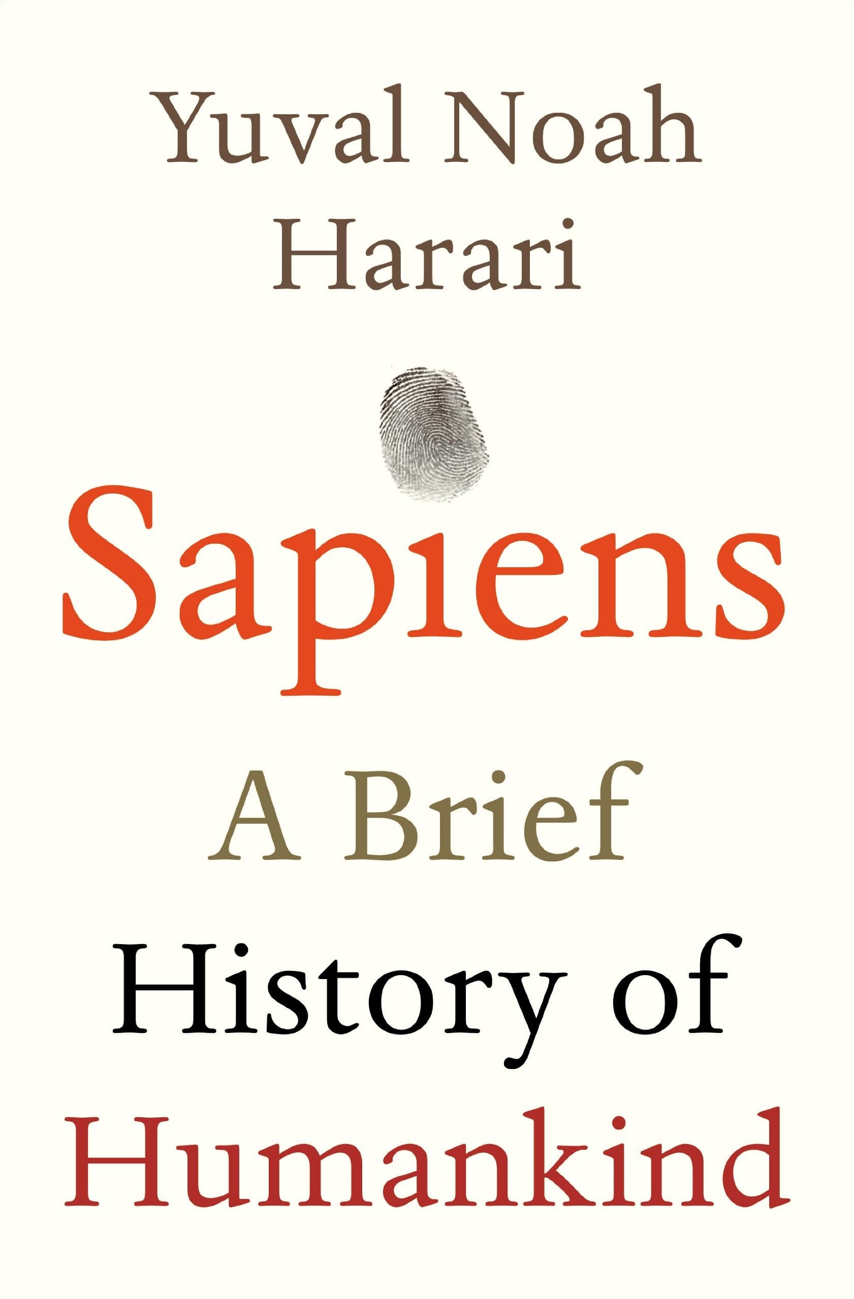Cover of Sapiens: a Brief History of Humankind