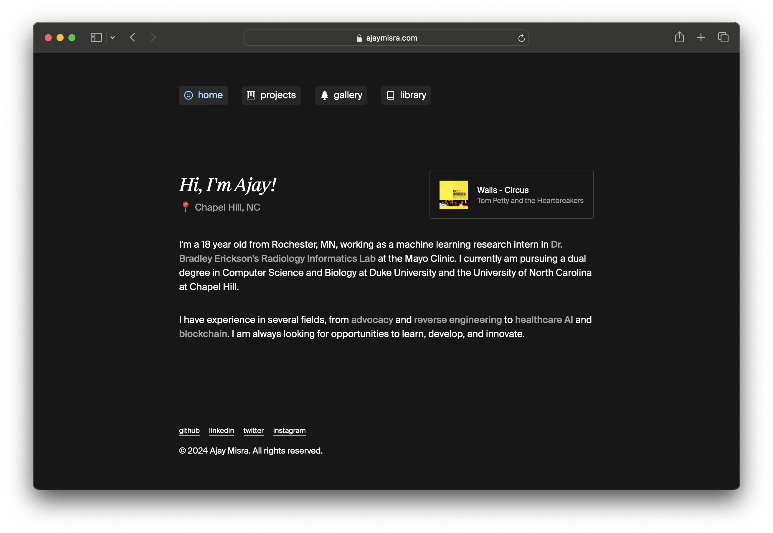 Personal Website